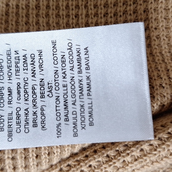 Lauren Ralph Lauren Quiet Luxury Preppy Tan Cowl Neck Drawstring Sweater Size L - Picture 11 of 12